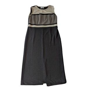 R&M RICHARDS KAREN KWONG Size‎ 10 Formal Cocktail Business Midi Dress Black